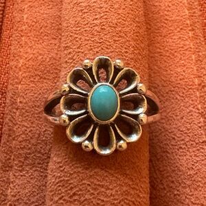 James Avery *RETIRED* Turquoise Flower Ring